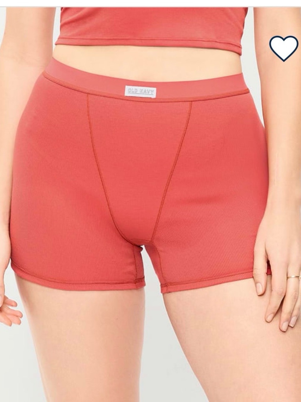 Old Navy Ribbed Boyshorts in Coral Rose